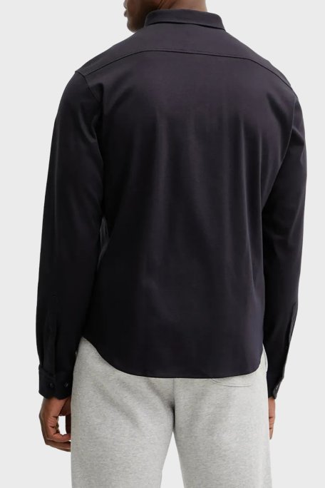 Boss % 100 Pamuk Regular Fit Düğmeli Yaka Logolu Erkek Gömlek 50533163 403 LACİVERT - Boss (1)