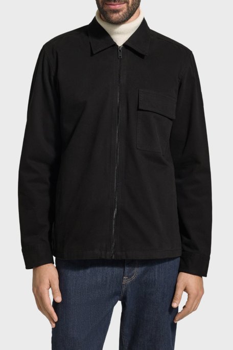 Boss % 100 Pamuk Regular Fit Fermuarlı Erkek Ceket 50553706 001 SİYAH - Boss