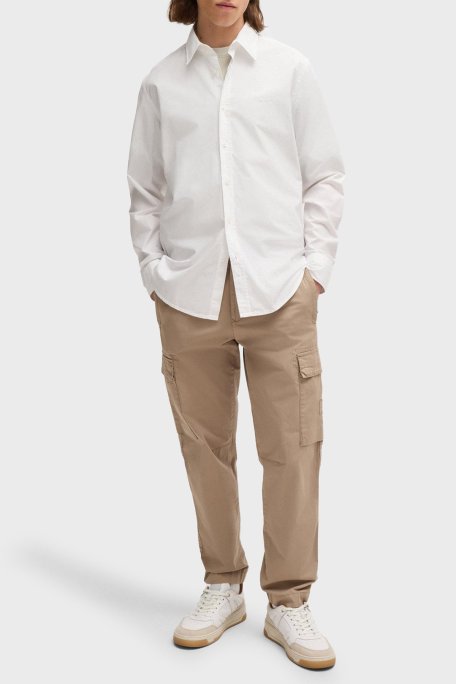 Boss % 100 Pamuk Regular Fit Kent Yaka Erkek Gömlek 50518304 100 BEYAZ - Boss (1)