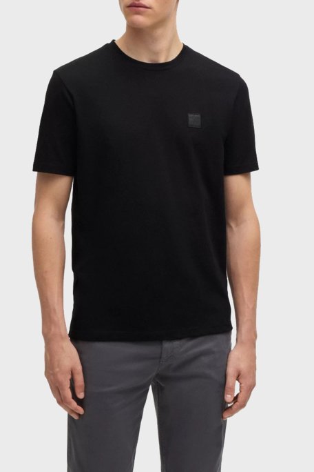 Boss % 100 Pamuk Relaxed Fit Bisiklet Yaka Erkek T Shirt 50508584 001 SİYAH - Boss