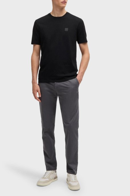 Boss % 100 Pamuk Relaxed Fit Bisiklet Yaka Erkek T Shirt 50508584 001 SİYAH - Boss (1)