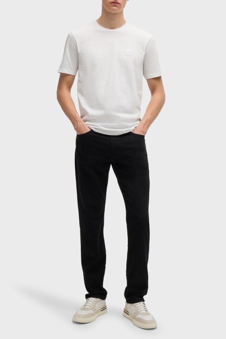 Boss % 100 Pamuk Relaxed Fit Bisiklet Yaka Erkek T Shirt 50508584 100 BEYAZ - Boss (1)