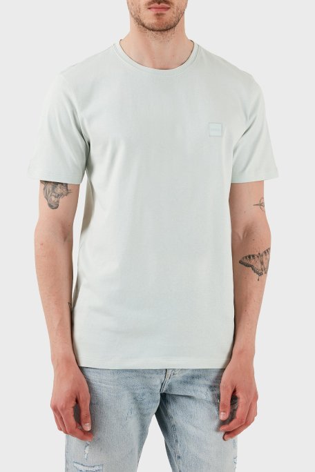 Boss % 100 Pamuk Relaxed Fit Bisiklet Yaka Erkek T Shirt 50508584 474 AÇIK YEŞİL - Boss