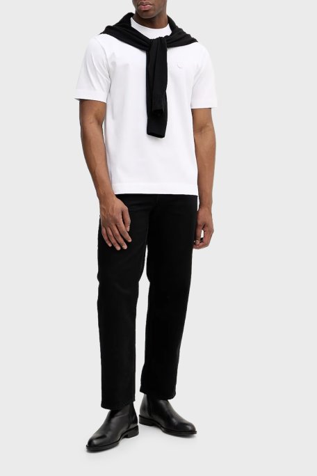 Boss % 100 Pamuk Relaxed Fit Bisiklet Yaka Erkek T Shirt 50559050 100 BEYAZ - Boss (1)