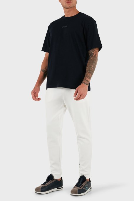 Boss % 100 Pamuklu Oversize Fit Erkek T Shirt 50519368 402 LACİVERT - Boss (1)