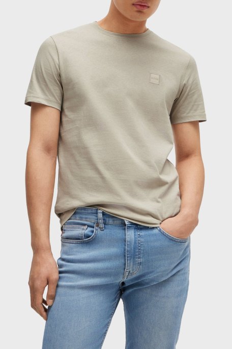 Boss % 100 Pamuklu Regular Fit Erkek T Shirt 50508584 271 BEJ - Boss