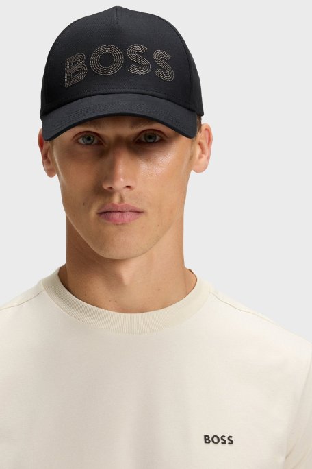 Boss Aplike Logo Detaylı % 100 Pamuk Erkek Şapka 50544417 001 SİYAH - Boss (1)
