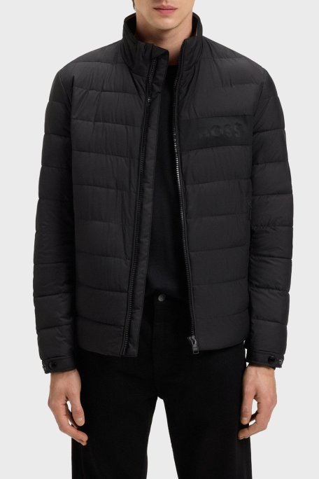 Boss Astarlı Kapitoneli Regular Fit Dik Yaka Şişme Erkek Mont 50519237 001 SİYAH - Boss