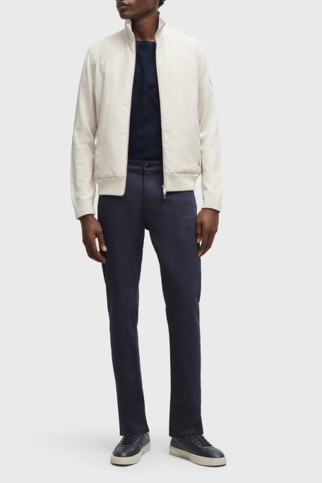 Boss Bisiklet Yaka Regular Fit Pamuklu Erkek T Shirt 50507786 404 LACİVERT - Boss (1)