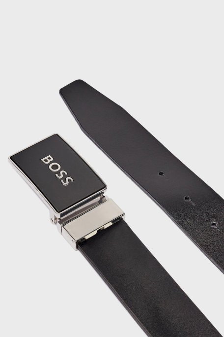 Boss Deri Logolu Erkek Kemer 50529690 001 SİYAH - Boss (1)