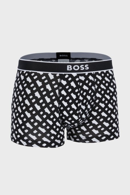 Boss Desenli Streç Pamuklu Konforlu Erkek Boxer 50479053 002 SİYAH - Boss (1)