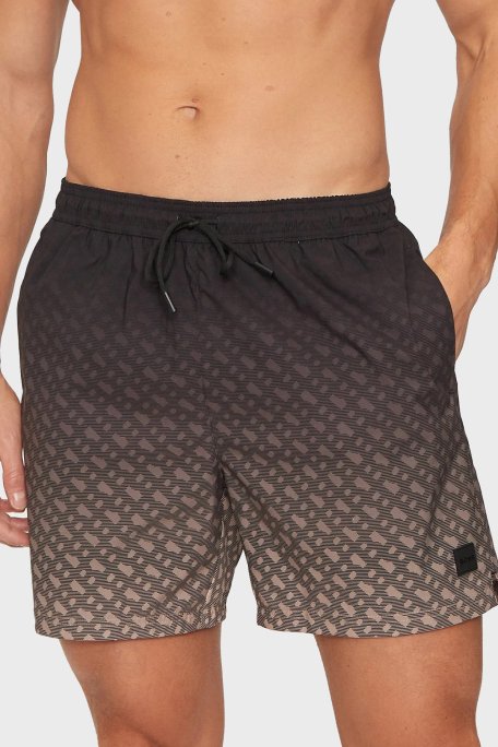Boss Efekt Desenli Cepli Erkek Mayo Short 50534343 001 SİYAH - Boss