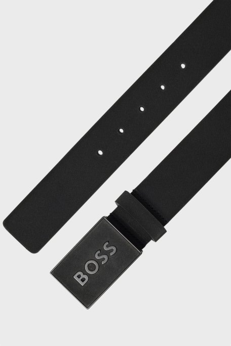 Boss Hakiki Deri Erkek Kemer 50471333 001 SİYAH - Boss (1)