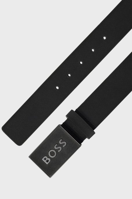 Boss Hakiki Deri Erkek Kemer 50471333 001 SİYAH - Boss (1)