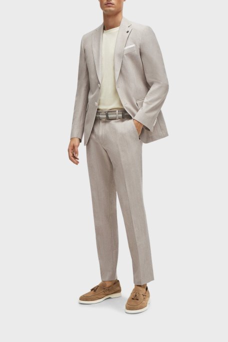 Boss Hakiki Deri Süet Loafer Erkek Ayakkabı 50517133 260 KAHVE - Boss (1)