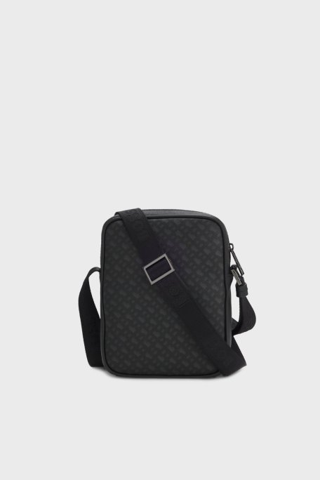 Boss Jakarlı Logo Baskılı Ayarlanabilir Askılı Erkek Çanta 50552589 003 SİYAH - Boss (1)