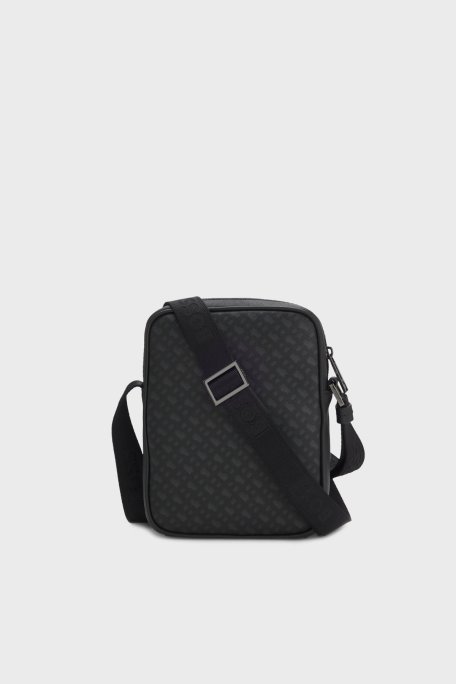 Boss Jakarlı Logo Baskılı Ayarlanabilir Askılı Erkek Çanta 50552589 003 SİYAH - Boss (1)