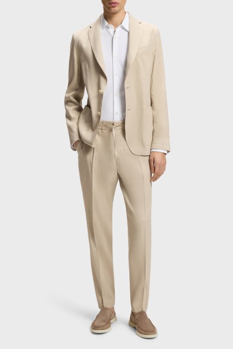 Boss Kabartmalı Logolu Süet Mokasen Erkek Ayakkabı 50543083 262 VİZON - Boss (1)