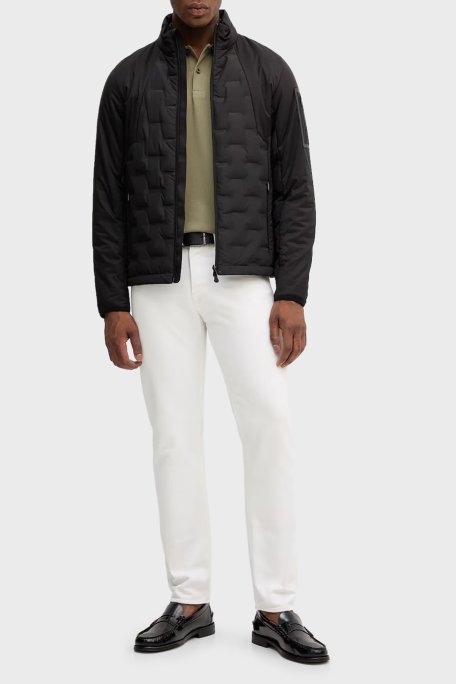 Boss Kapitoneli Kuş Tüyü Dolgulu Regular Fit Dik Yaka Şişme Erkek Mont 50541054 001 SİYAH - Boss