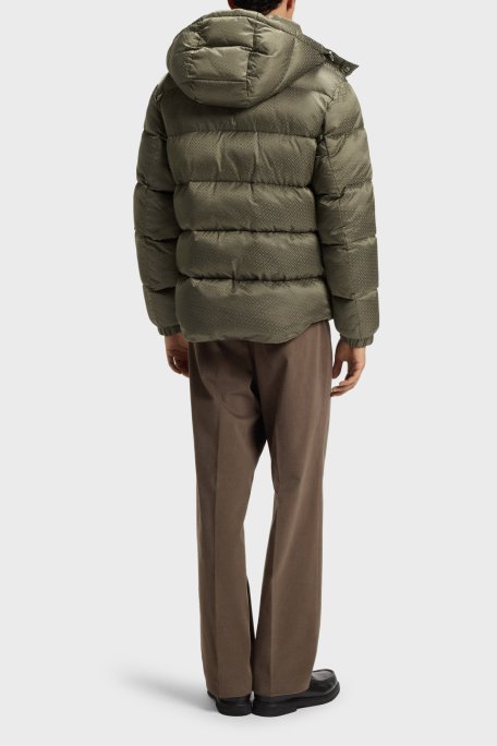 Boss Kapitoneli Regular Fit Çıkarılabilir Kapüşonlu Su İtici Şişme Erkek Mont 50548727 245 HAKİ - Boss (1)