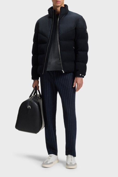 Boss Kapitoneli Regular Fit Dik Yaka Su Geçirmez Şişme Erkek Mont 50548810 404 LACİVERT - Boss (1)