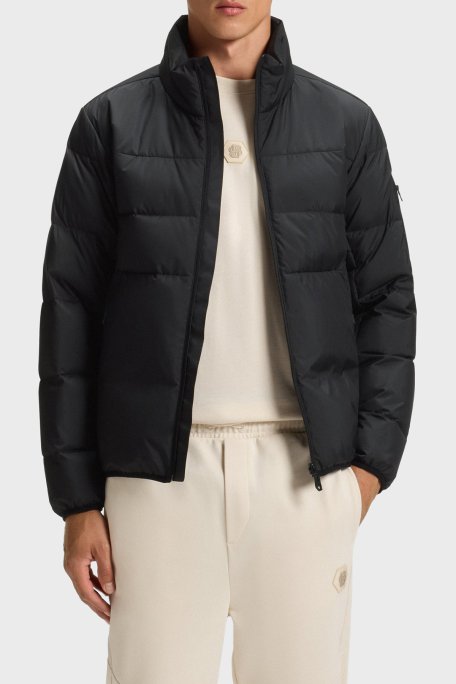 Boss Kapitoneli Regular Fit Dik Yaka Su İtici Şişme Erkek Mont 50544322 001 SİYAH - Boss