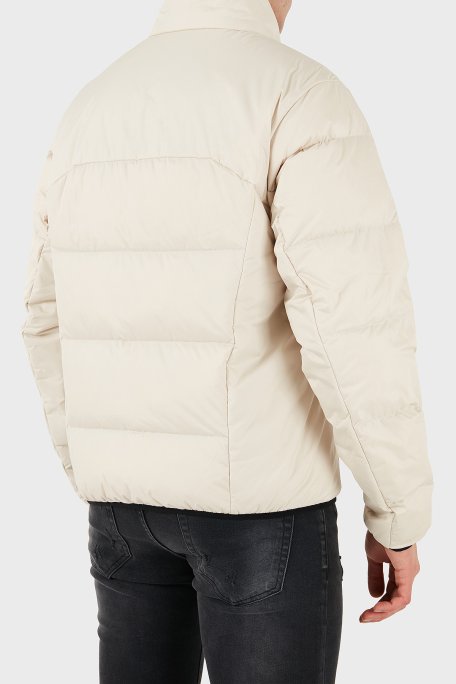 Boss Kapitoneli Regular Fit Dik Yaka Su İtici Şişme Erkek Mont 50544322 131 BEJ - Boss (1)