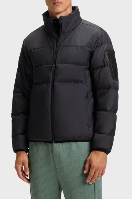 Boss Kapitoneli Regular Fit Dik Yaka Su İtici Şişme Erkek Mont 50544322 402 LACİVERT - Boss