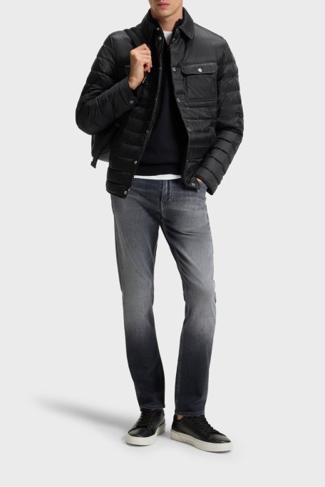 Boss Kapitoneli Regular Fit Kuş Tüyü Dolgulu Su İtici Şişme Erkek Mont 50540456 001 SİYAH - Boss (1)