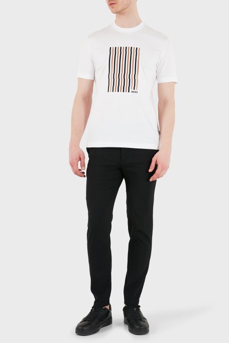 Boss Keten Karışımlı Slim Fit Normal Bel Erkek Pantolon 50557859 001 SİYAH - Boss (1)