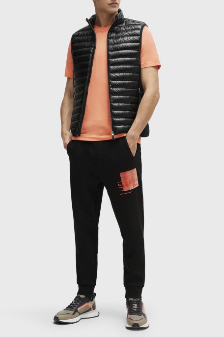 Boss Kuş Tüyü Dolgulu Fermuarlı Dik Yaka Regular Fit Erkek Yelek 50508569 001 SİYAH - Boss (1)