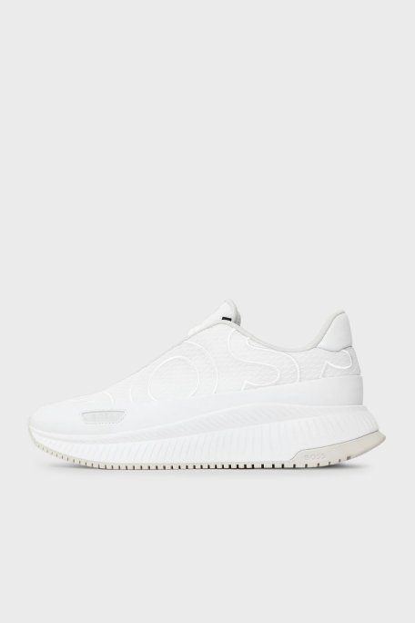 Boss Logo İşlemeli Kalın Tabanlı Sneaker Erkek Ayakkabı 50512657 100 BEYAZ - Boss (1)