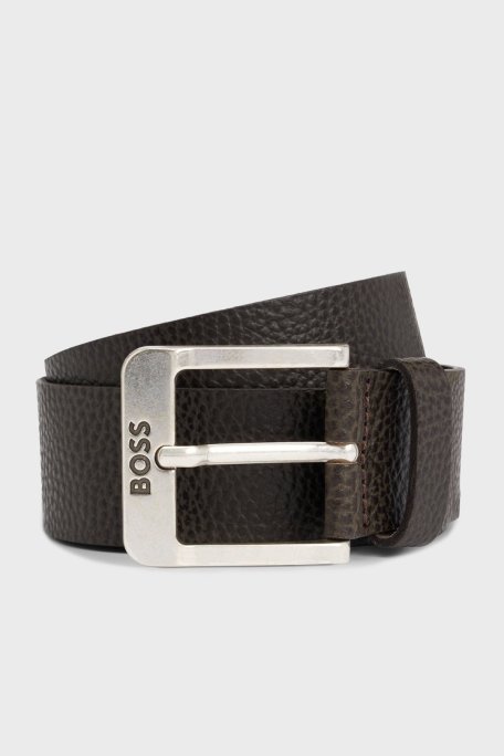 Boss Logolu % 100 Deri Erkek Kemer 50537064 001 SİYAH - Boss