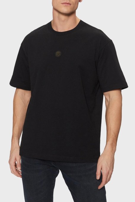 Boss Logolu % 100 Pamuk Regular Fit Bisiklet Yaka Erkek T Shirt 50535409 001 SİYAH - Boss