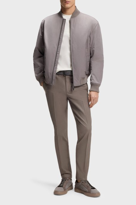 Boss Logolu % 100 Pamuk Regular Fit Bisiklet Yaka Erkek T Shirt 50555843 118 BEJ - Boss (1)