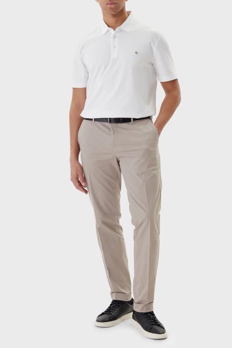 Boss Logolu % 100 Pamuk Regular Fit Düğmeli Erkek Polo 50555829 100 BEYAZ - Boss (1)