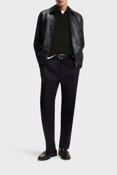 Boss Logolu % 100 Pamuk Regular Fit Düğmeli Erkek Polo 50556415 001 SİYAH - Boss (1)