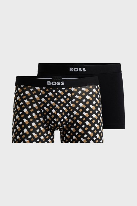 Boss Logolu 2 Pack Erkek Boxer 50517861 960 SİYAH - Boss