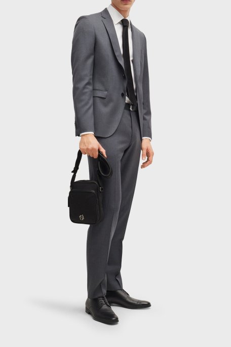 Boss Logolu Ayarlanabilir Askılı Erkek Çanta 50523462 001 SİYAH - Boss (1)