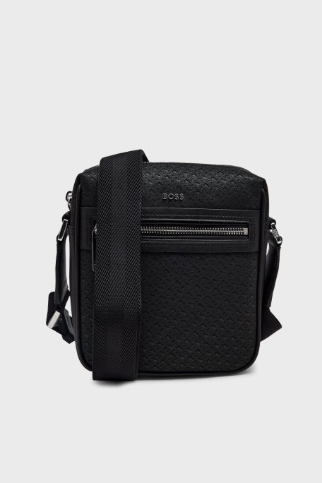 Boss Logolu Ayarlanabilir Askılı Erkek Çanta 50563718 002 SİYAH - Boss