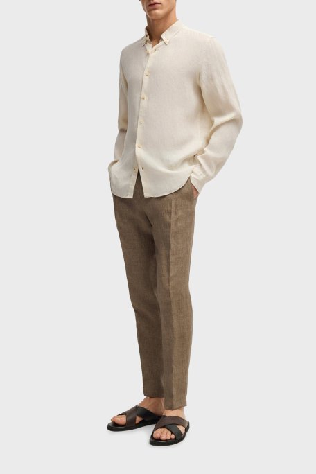 Boss Logolu Çapraz Bant Detaylı Erkek Terlik 50541774 002 SİYAH - Boss (1)