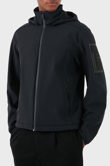 Boss Logolu Çıkarılabilir Kapüşonlu Erkek Mont 50515100 001 SİYAH - Boss (1)