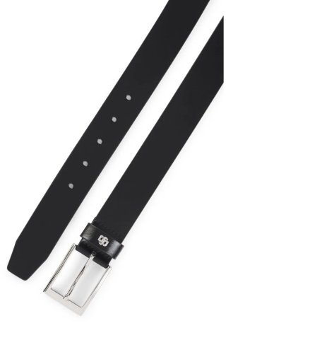 Boss Logolu Deri Erkek Kemer 50522778 001 SİYAH - Boss