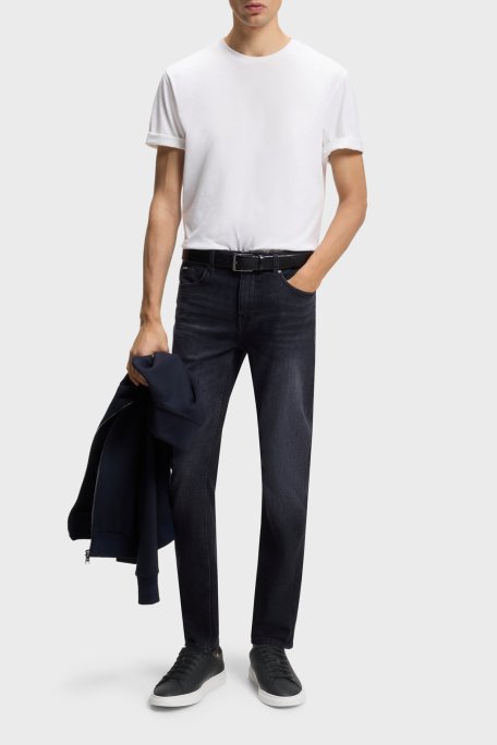 Boss Logolu Deri Sneaker Erkek Ayakkabı 50552853 002 SİYAH - Boss (1)