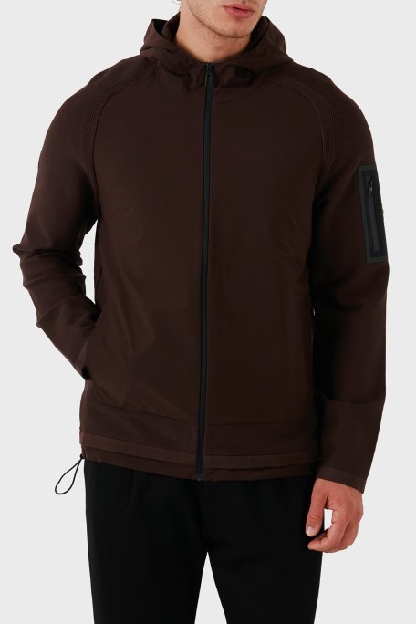 Boss Logolu Fermuarlı Relaxed Fit Erkek Mont 50517091 213 KAHVE - Boss