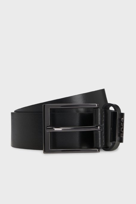 Boss Logolu Hakiki Deri Erkek Kemer 50491852 001 SİYAH - Boss