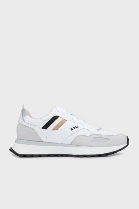 Boss Logolu Koşu Sneaker Erkek Ayakkabı 50498280 100 BEYAZ - Boss