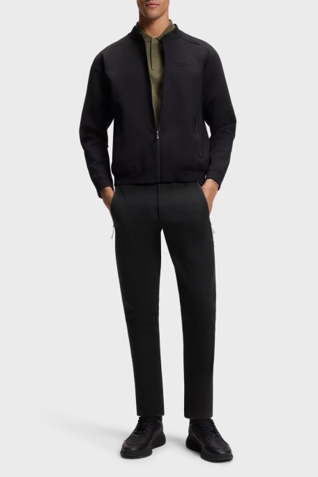 Boss Logolu Modal ve Pamuk Karışımlı Normal Bel Erkek Pantolon 50559800 001 SİYAH - Boss