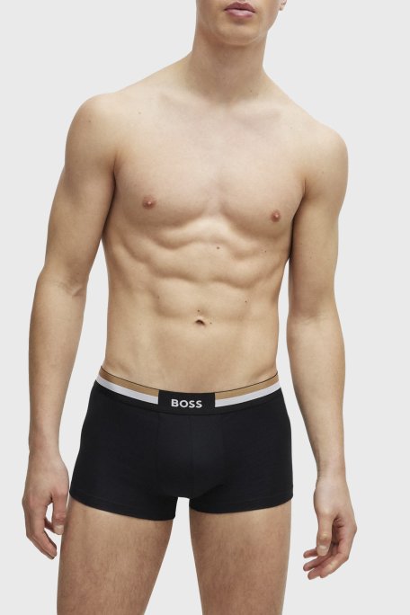 Boss Logolu Pamuklu 3 Pack Erkek Boxer 50516542 001 SİYAH - Boss (1)