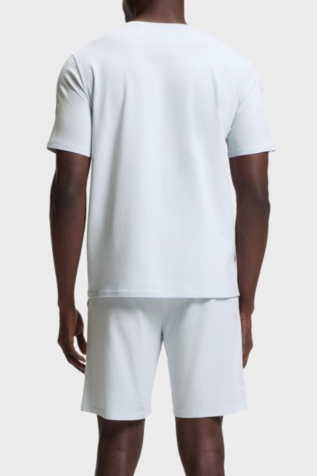 Boss Logolu Pamuklu Regular Fit Bisiklet Yaka Erkek T Shirt 50545930 052 AÇIK MAVİ - Boss (1)